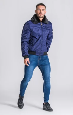 Gianni Kavanagh Navy Blue Vintage Coat -MIKINY Prodejní prodejna gianni kavanagh navy blue vintage coat 3