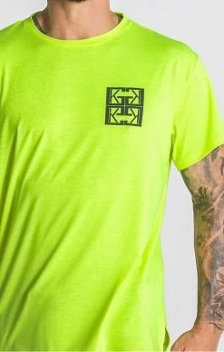 Gianni Kavanagh Neonové Triko -MIKINY Prodejní prodejna gianni kavanagh neon yellow underground tie dye tee 1