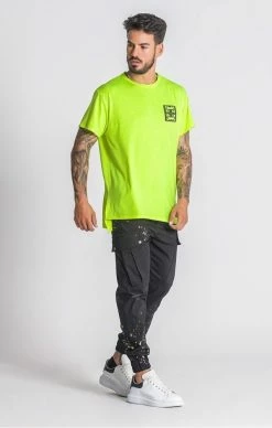 Gianni Kavanagh Neonové Triko -MIKINY Prodejní prodejna gianni kavanagh neon yellow underground tie dye tee 2