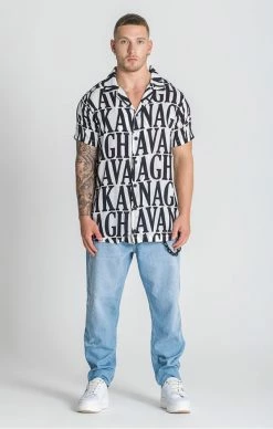 Gianni Kavanagh Pánská Bílá Košile Holi -MIKINY Prodejní prodejna gianni kavanagh panska bila kosile holi 2