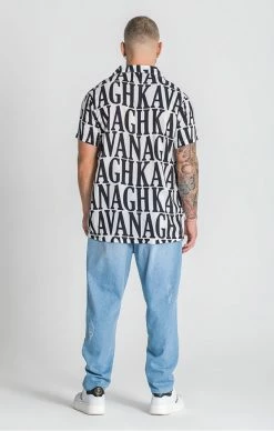 Gianni Kavanagh Pánská Bílá Košile Holi -MIKINY Prodejní prodejna gianni kavanagh panska bila kosile holi 3