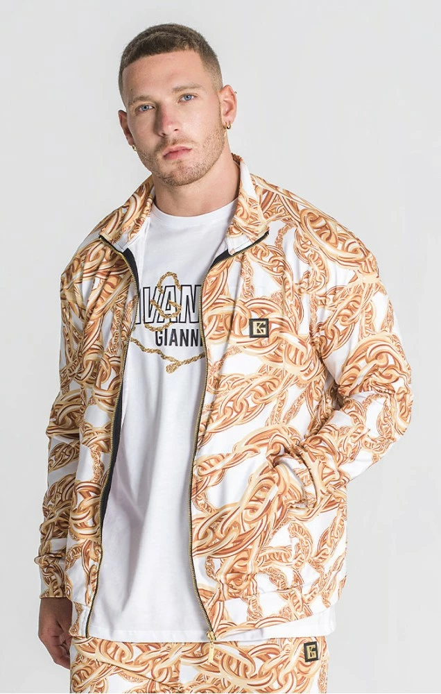 Gianni Kavanagh Pánská Bílo Zlatá Bunda Gold Treasure Jacket 1 Gianni Kavanagh Pánská Bílo Zlatá Bunda Gold Treasure Jacket