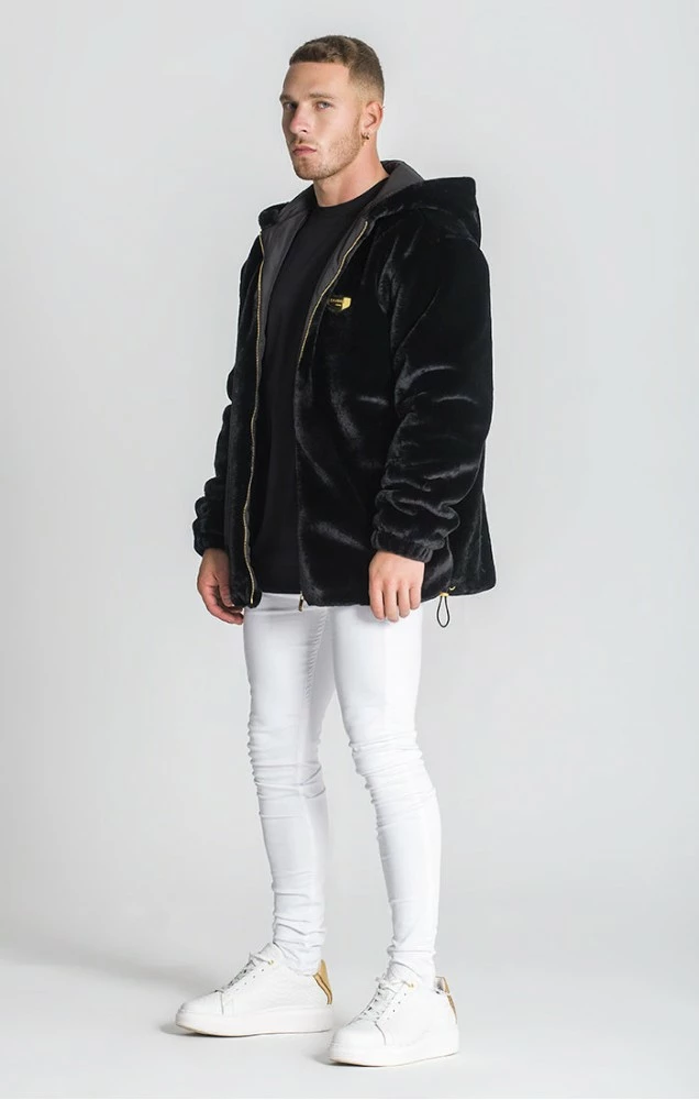 Gianni Kavanagh Pánská Černá Bunda Signature Sherpa Jacket 3 Gianni Kavanagh Pánská Černá Bunda Signature Sherpa Jacket – Bild 3