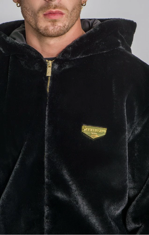 Gianni Kavanagh Pánská Černá Bunda Signature Sherpa Jacket 4 Gianni Kavanagh Pánská Černá Bunda Signature Sherpa Jacket – Bild 4