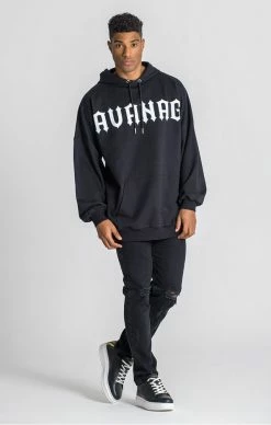 Gianni Kavanagh Pánská Černá Mikina Liberation Oversized -MIKINY Prodejní prodejna gianni kavanagh panska cerna mikina liberation oversized 2