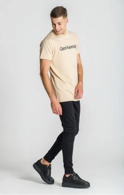 Gianni Kavanagh Pískéví Bílé Tričko -MIKINY Prodejní prodejna gianni kavanagh panske bezove tricko essential maxi slim 2