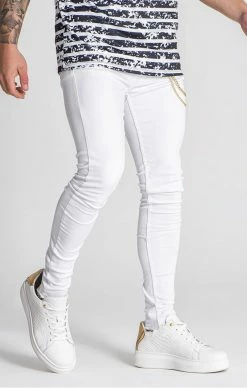 Gianni Kavanagh Pánské Bílé Jeany Disturbia -MIKINY Prodejní prodejna gianni kavanagh panske bile jeany disturbia 2