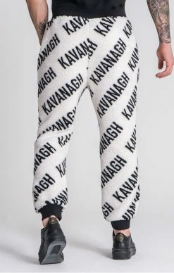 Gianni Kavanagh Pánské Bílé Tepláky Bronx Sherpa Joggers -MIKINY Prodejní prodejna gianni kavanagh panske bile teplaky bronx sherpa joggers 3
