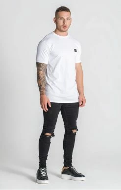 Gianni Kavanagh Pánské Bílé Tričko Error -MIKINY Prodejní prodejna gianni kavanagh panske bile tricko error 3