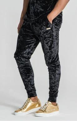 Gianni Kavanagh Pánské Černé Semišové Tepláky Brividi -MIKINY Prodejní prodejna gianni kavanagh panske cerne semisove teplaky brividi 2