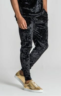 Gianni Kavanagh Pánské Černé Semišové Tepláky Brividi -MIKINY Prodejní prodejna gianni kavanagh panske cerne semisove teplaky brividi 5