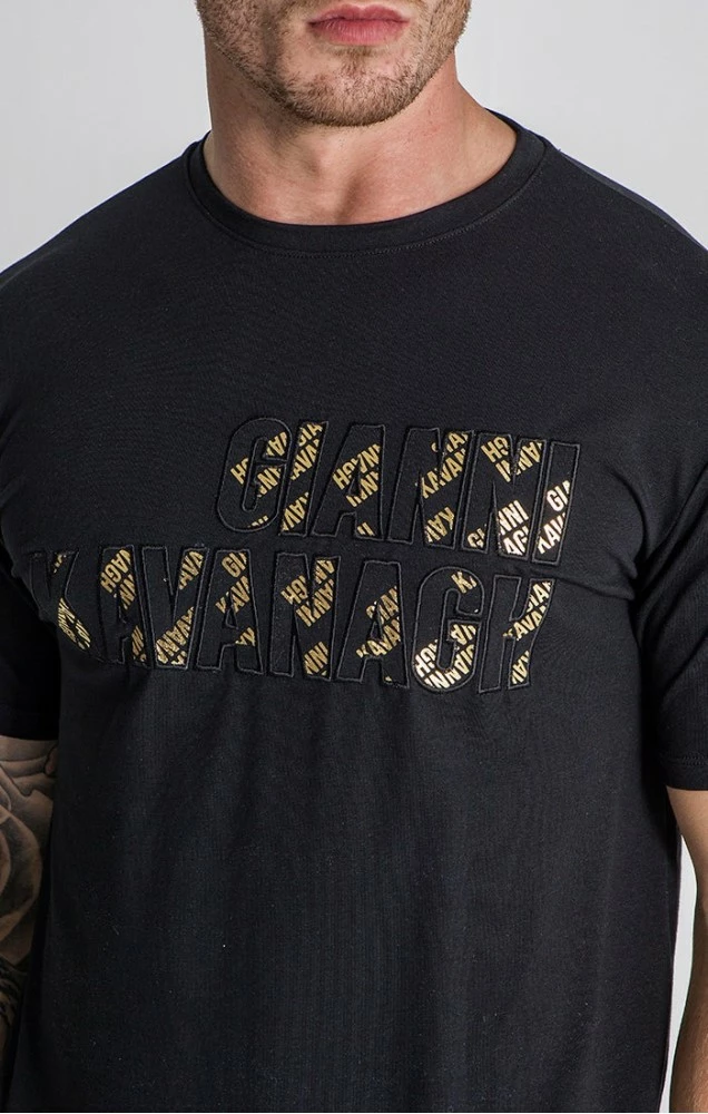 Gianni Kavanagh Pánské Černé Tričko Error GK 3 Gianni Kavanagh Pánské Černé Tričko Error GK – Bild 3