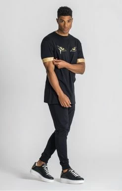 Gianni Kavanagh Pánské Černé Tričko Moonlight -MIKINY Prodejní prodejna gianni kavanagh panske cerne tricko moonlight 2