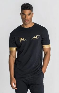 Gianni Kavanagh Pánské Černé Tričko Moonlight