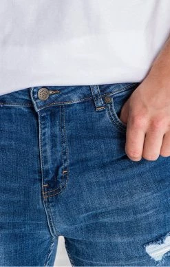 Gianni Kavanagh Pánské Modré Jeany Dark Blue Ride Skinny -MIKINY Prodejní prodejna gianni kavanagh panske modre jeany dark blue moonlight skinny 3