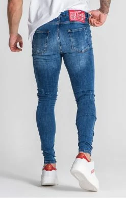 Gianni Kavanagh Pánské Modré Jeany Dark Blue Ride Skinny -MIKINY Prodejní prodejna gianni kavanagh panske modre jeany dark blue moonlight skinny 4