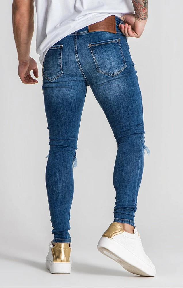 Gianni Kavanagh Pánské Modré Jeany Dark Blue Treasure 4 Gianni Kavanagh Pánské Modré Jeany Dark Blue Treasure – Bild 4