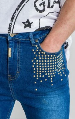 Gianni Kavanagh Pánské Modré Skinny Jeany Astral -MIKINY Prodejní prodejna gianni kavanagh panske modre skinny jeany astral 1 3