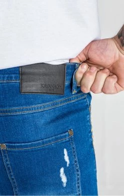 Gianni Kavanagh Pánské Modré Skinny Jeany Astral -MIKINY Prodejní prodejna gianni kavanagh panske modre skinny jeany astral 1 4