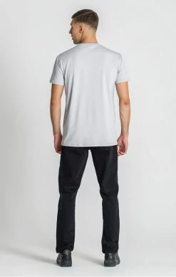 Gianni Kavanagh Pískéví Bílé Tričko -MIKINY Prodejní prodejna gianni kavanagh panske sede tricko essential maxi slim 3