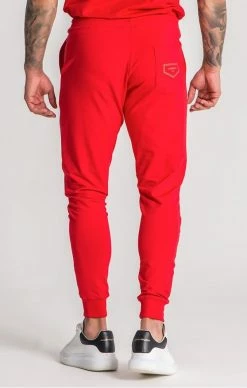 Gianni Kavanagh Červené Tepláky -MIKINY Prodejní prodejna gianni kavanagh red core 20 joggers 3