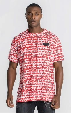 Gianni Kavanagh ČervenoBílé Triko Pro Muže