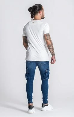 Gianni Kavanagh Béžové Triko -MIKINY Prodejní prodejna gianni kavanagh ribbed core tee 3