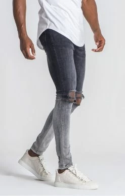 Gianni Kavanagh Černé Jeany S Růží -MIKINY Prodejní prodejna gianni kavanagh roses bloom jeans 2