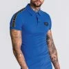 Gianni Kavanagh Royal Blue Polo With Gk Gold Lurex Ribbon