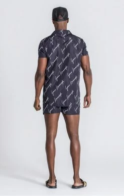 Gianni Kavanagh Černá Košile -MIKINY Prodejní prodejna gianni kavanagh signature hawaiian shirt 4