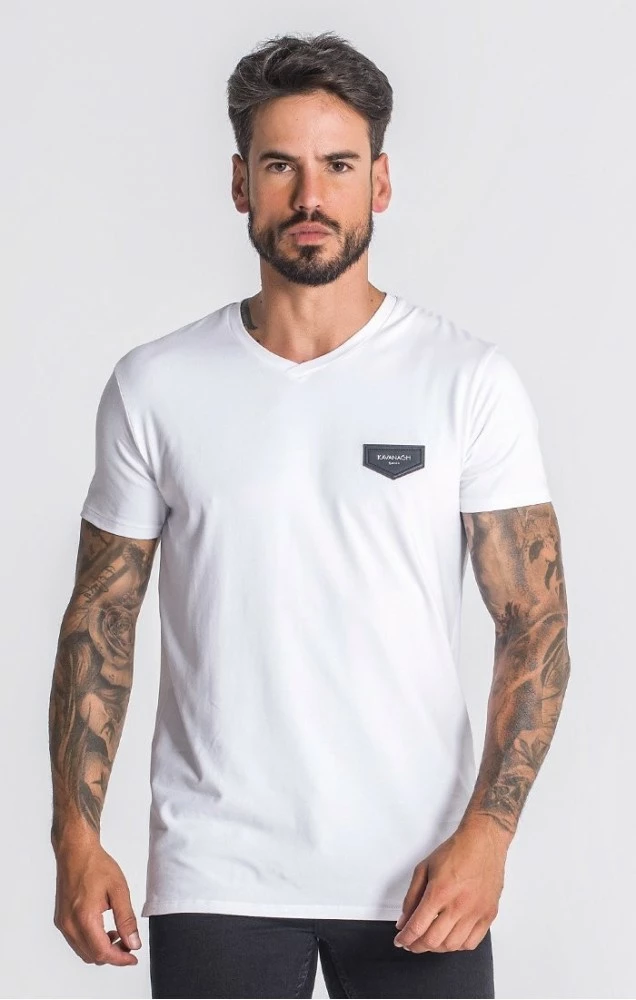 Gianni Kavanagh White Core "V" Neck Tee 1 Gianni Kavanagh White Core "V" Neck Tee