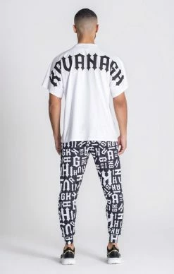 Gianni Kavanagh Pánské Bílé Triko Nápis Na Zádech -MIKINY Prodejní prodejna gianni kavanagh white disorder logo tee 4