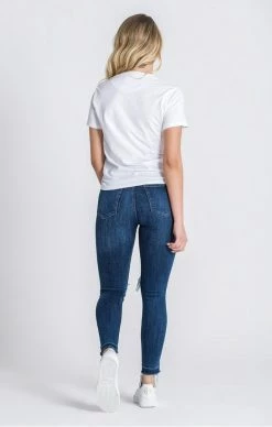 Gianni Kavanagh Bélé Tričko S Kamínkama -MIKINY Prodejní prodejna gianni kavanagh white formentera tee 3