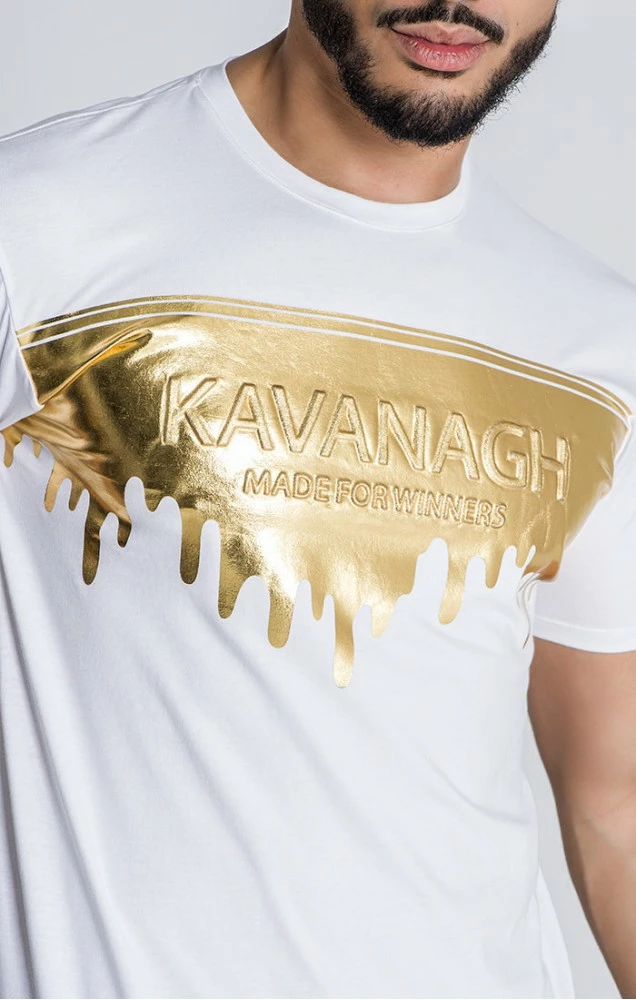 Gianni Kavanagh Pánské Bílé Triko 2 Gianni Kavanagh Pánské Bílé Triko – Bild 2