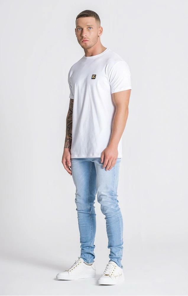 Gianni Kavanagh Pánské Bílé Triko 3 Gianni Kavanagh Pánské Bílé Triko – Bild 3