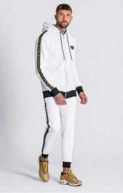 Gianni Kavanagh White Hoodie Jacket With GK Gold Lurex Ribbon 8 Gianni Kavanagh White Hoodie Jacket With GK Gold Lurex Ribbon -MIKINY Prodejní prodejna gianni kavanagh white hoodie jacket with gk gold lurex ribbon 3
