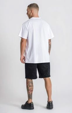 Gianni Kavanagh Pánské Bílé Oversized Triko -MIKINY Prodejní prodejna gianni kavanagh white kavanagh oversized tee 3