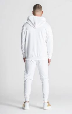 Gianni Kavanagh Pánská Bílá Mikina Mirror -MIKINY Prodejní prodejna gianni kavanagh white mirror hoodie jacket 1 3