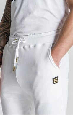 Gianni Kavanagh Pánské Bílé Tepláky Mirror -MIKINY Prodejní prodejna gianni kavanagh white mirror joggers 2