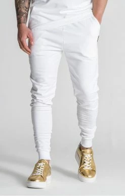 Gianni Kavanagh Pánské Bílé Tepláky Mirror