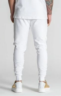 Gianni Kavanagh Pánské Bílé Tepláky Mirror -MIKINY Prodejní prodejna gianni kavanagh white mirror joggers 4