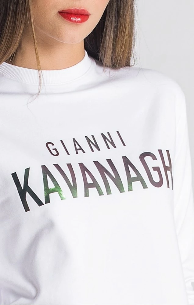 Gianni Kavanagh White Mystic Reflection Sweater Dress 3 Gianni Kavanagh White Mystic Reflection Sweater Dress – Bild 3