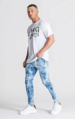 Gianni Kavanagh Pánské Bílé Tričko Renaissance -MIKINY Prodejní prodejna gianni kavanagh white renaissance tee 2