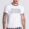 Gianni Kavanagh White Tee With Three Print