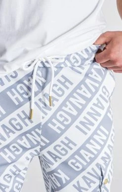 Gianni Kavanagh Pánske BíloŠedé Tepláky -MIKINY Prodejní prodejna gianni kavanagh white unstoppable joggers 2