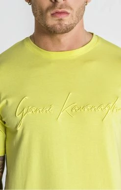 Gianni Kavanagh Žluté Pánské Triko -MIKINY Prodejní prodejna gianni kavanagh yellow winners planet tee 1