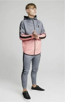 Illusive London Dětská Mikina -MIKINY Prodejní prodejna illusive london athlete zip through fade hoodie grey peach 2