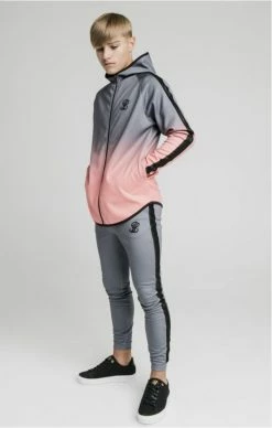 Illusive London Dětská Mikina -MIKINY Prodejní prodejna illusive london athlete zip through fade hoodie grey peach 3