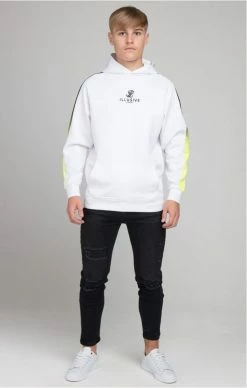 Illusive London Bílá Dětská Mikina -MIKINY Prodejní prodejna illusive london fade panel overhead hoodie white 3