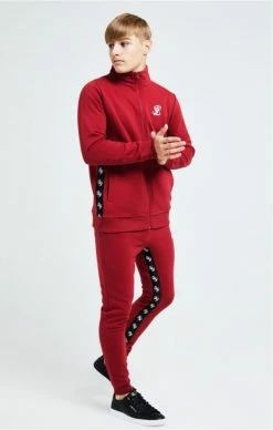 Illusive London Červené Dětské Tepláky 9 Illusive London Červené Dětské Tepláky -MIKINY Prodejní prodejna illusive london gravity joggers 3